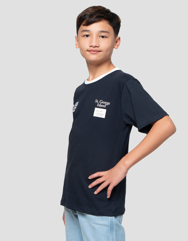 Nevada Ringer Print Florida Kaos Anak Laki-laki