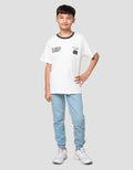 Nevada Ringer Print Small Wording Kaos Anak Laki-laki