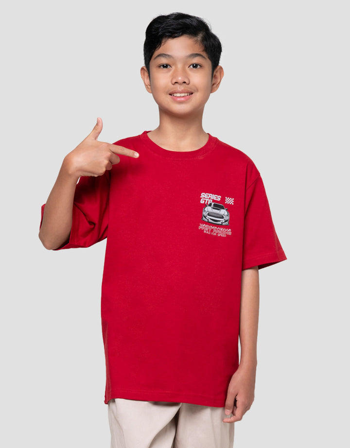 Nevada Both Side Print Racing Kaos Anak Laki-laki