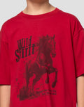 Nevada Print Horse Kaos Oversize Anak Laki-laki