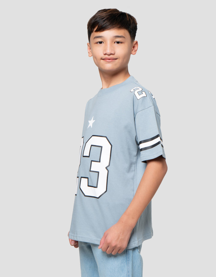 Nevada Print Number Kaos Oversize Anak Laki-laki