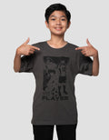 Nevada Print Casual Anime Soccer Kaos Anak Laki-laki