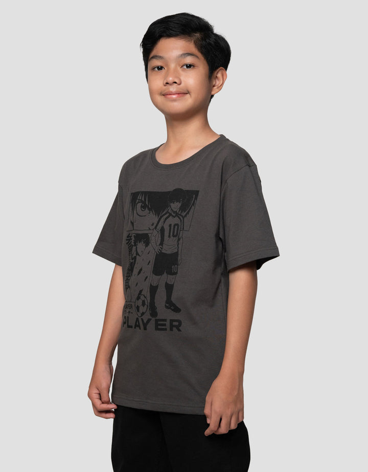 Nevada Print Casual Anime Soccer Kaos Anak Laki-laki