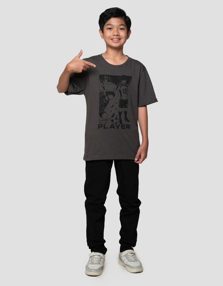 Nevada Print Casual Anime Soccer Kaos Anak Laki-laki