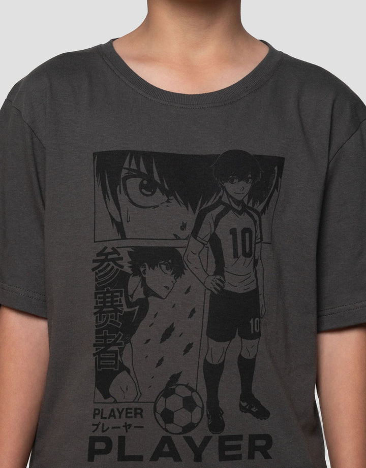 Nevada Print Casual Anime Soccer Kaos Anak Laki-laki