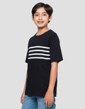 Nevada Print On Chest Stripe Kaos Anak Laki-laki
