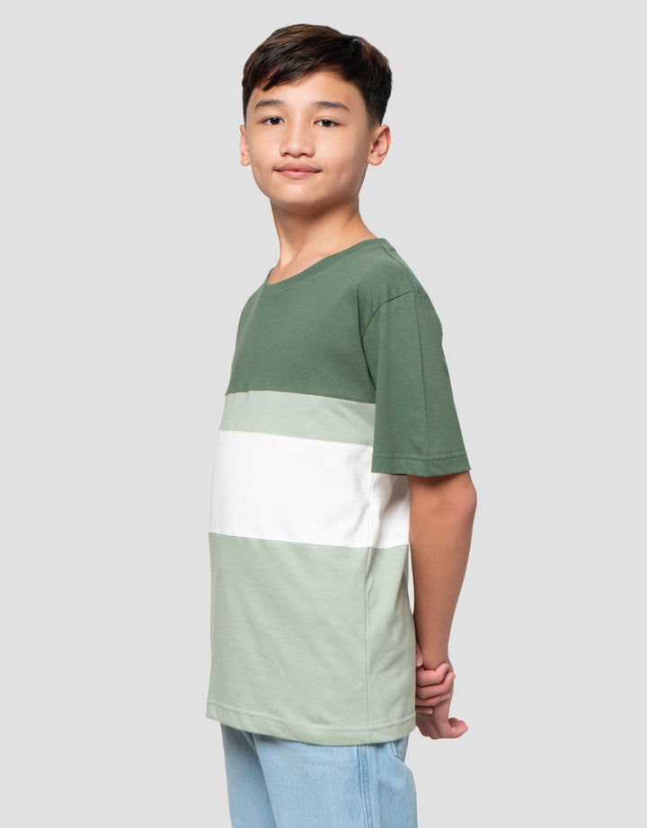 Nevada Cut N Sewn Solid 3 Tone Kaos Anak Laki-laki