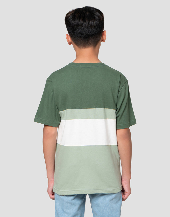 Nevada Cut N Sewn Solid 3 Tone Kaos Anak Laki-laki