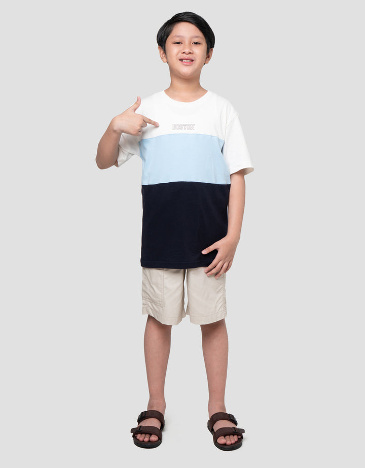 Nevada Cut N Sewn Solid With Print Kaos Anak Laki-laki