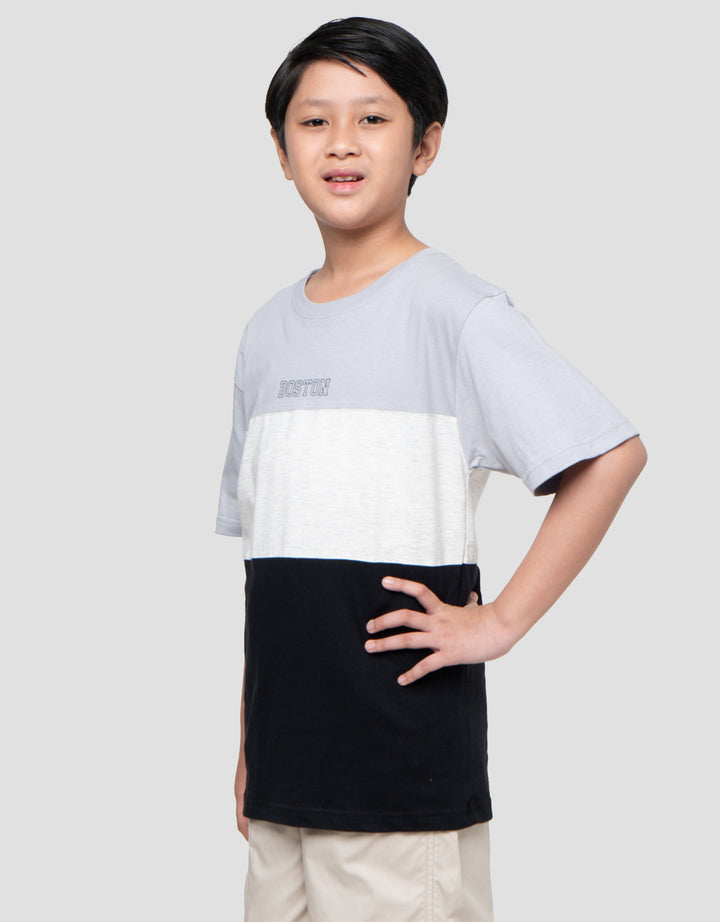 Nevada Cut N Sewn Solid With Print Kaos Anak Laki-laki