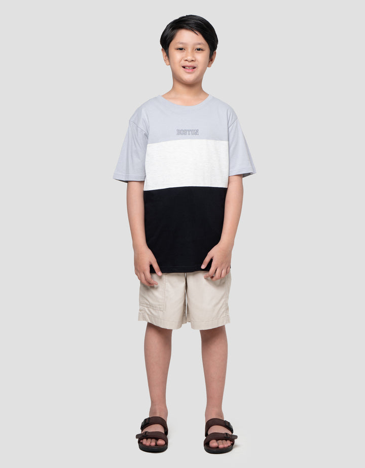Nevada Cut N Sewn Solid With Print Kaos Anak Laki-laki