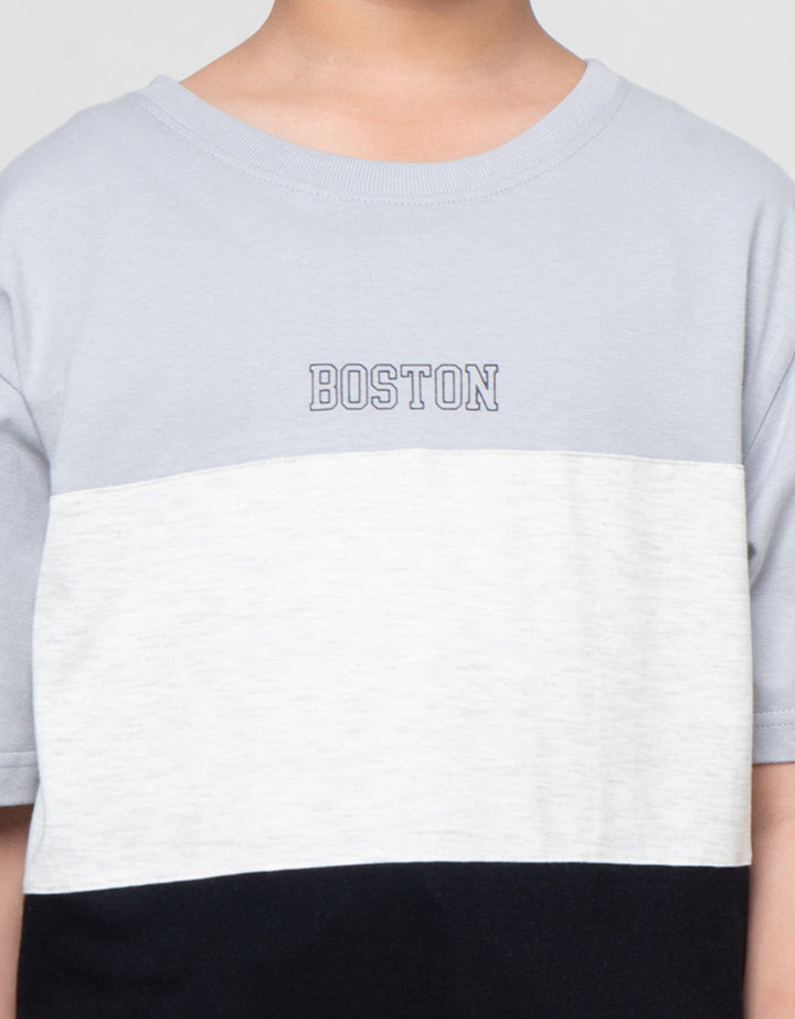 Nevada Cut N Sewn Solid With Print Kaos Anak Laki-laki