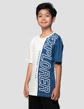 Nevada Vertical Cut N Sewn Explorer Kaos Anak Laki-laki
