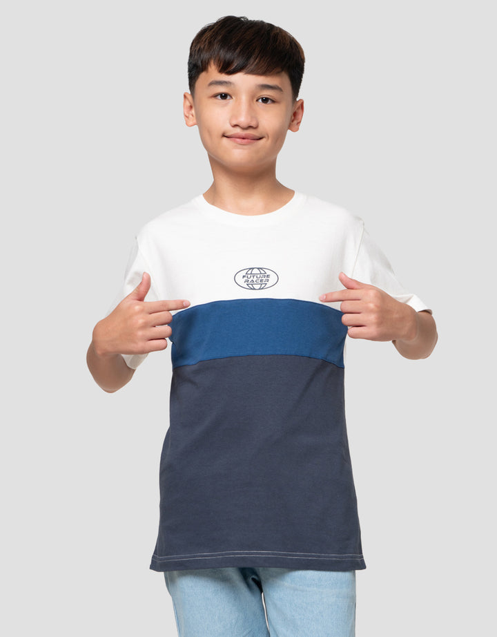 Nevada Cut N Sewn Solid Print Kaos Anak Laki-laki