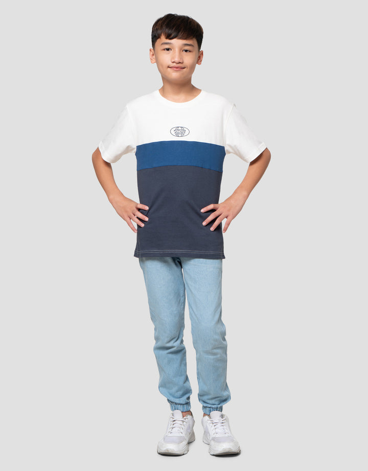 Nevada Cut N Sewn Solid Print Kaos Anak Laki-laki