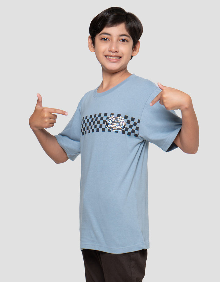 Nevada Stripe Racing Kaos Anak Laki-laki