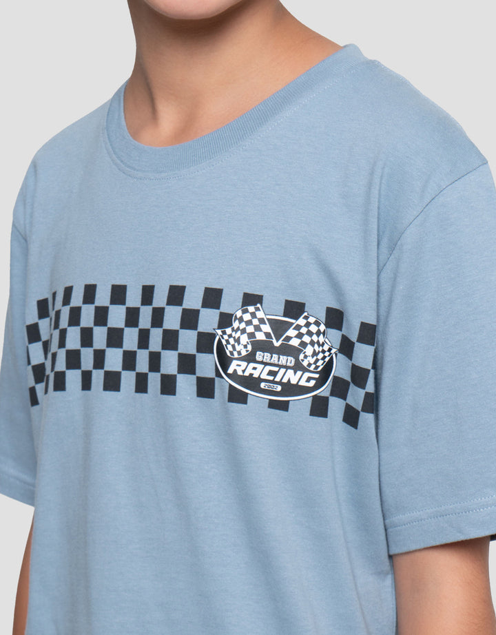 Nevada Stripe Racing Kaos Anak Laki-laki