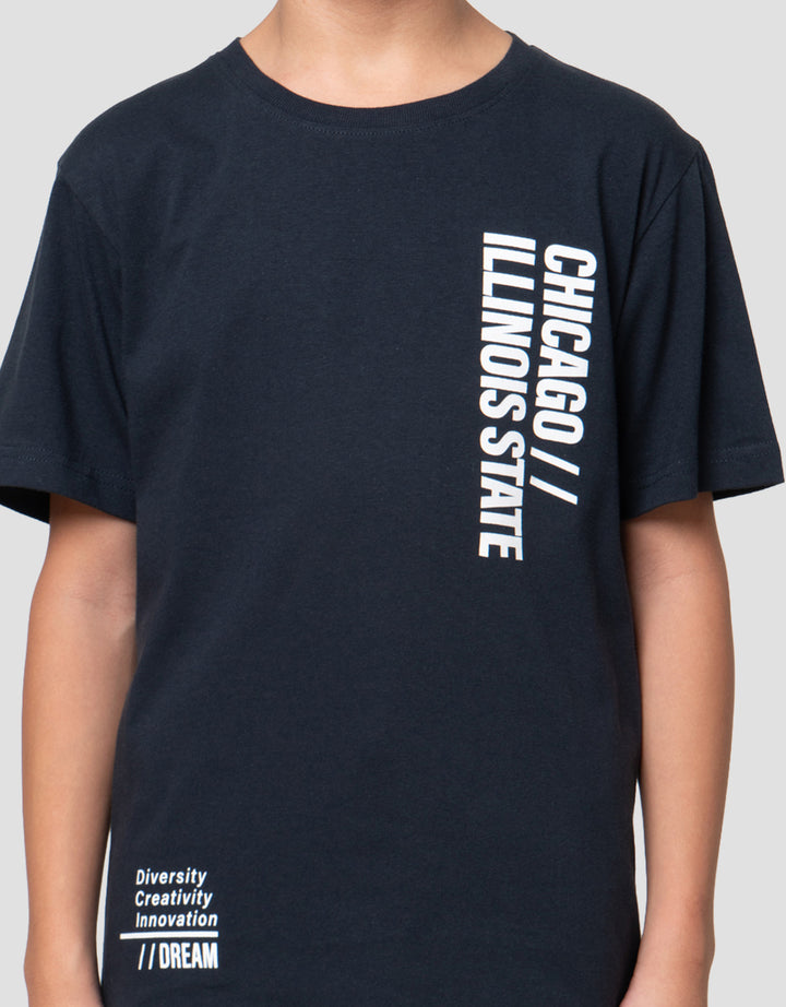 Nevada Print Chicago Kaos Anak Laki-laki