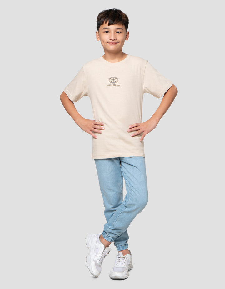 Nevada Both Side Print Boston Kaos Anak Laki-laki