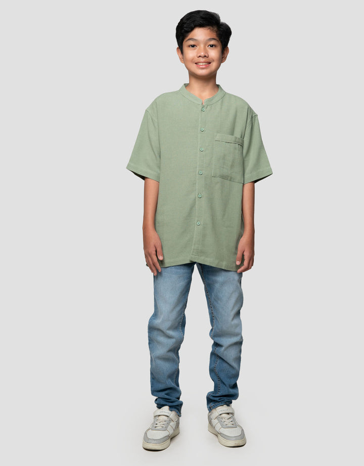 Nevada Casual Blue Angel Kemeja Koko Anak Laki-laki