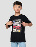 Nevada Print Car Drift Anime Kaos Anak Laki-laki