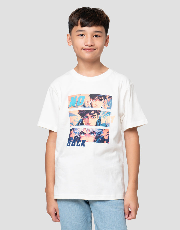 Nevada Print Car Anime No Way Back Kaos Anak Laki-laki