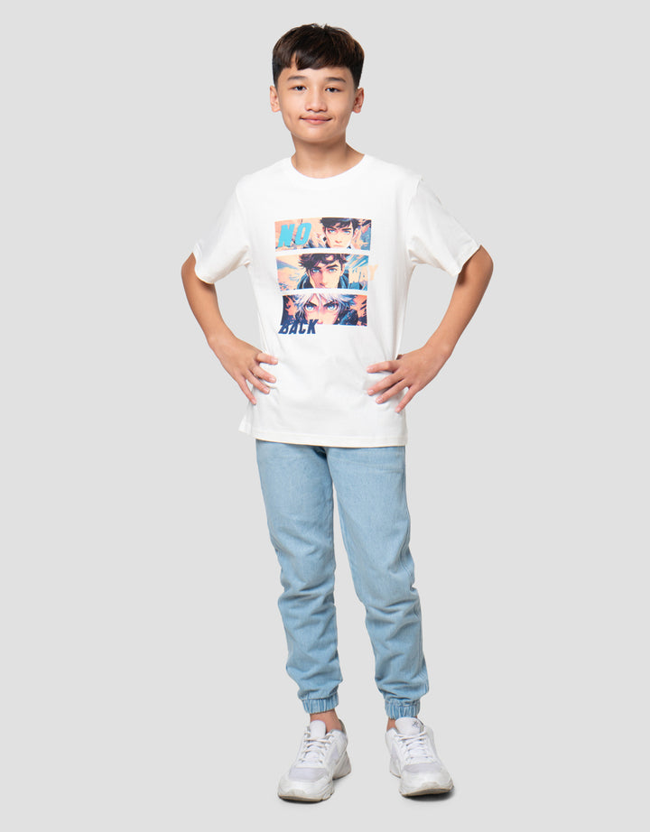 Nevada Print Car Anime No Way Back Kaos Anak Laki-laki