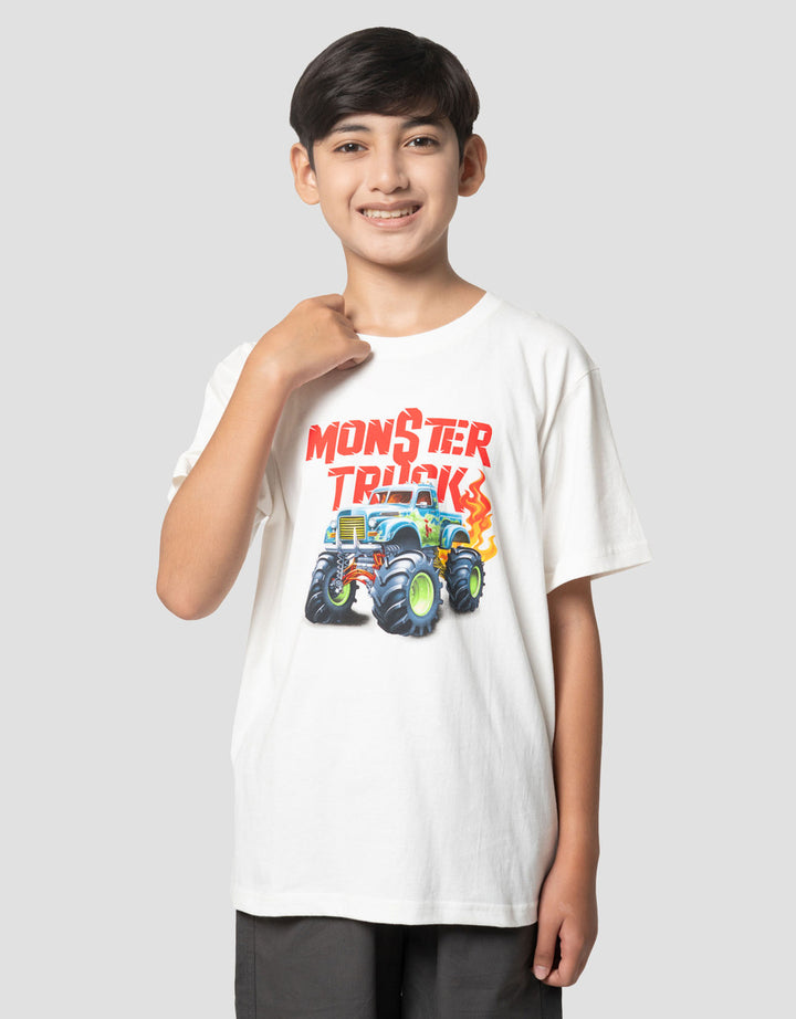 Nevada Monster Truck Casual Kaos Anak Laki-laki