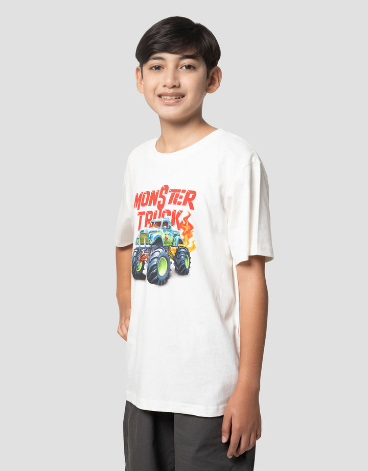 Nevada Monster Truck Casual Kaos Anak Laki-laki