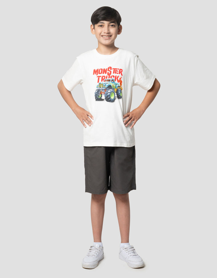 Nevada Monster Truck Casual Kaos Anak Laki-laki