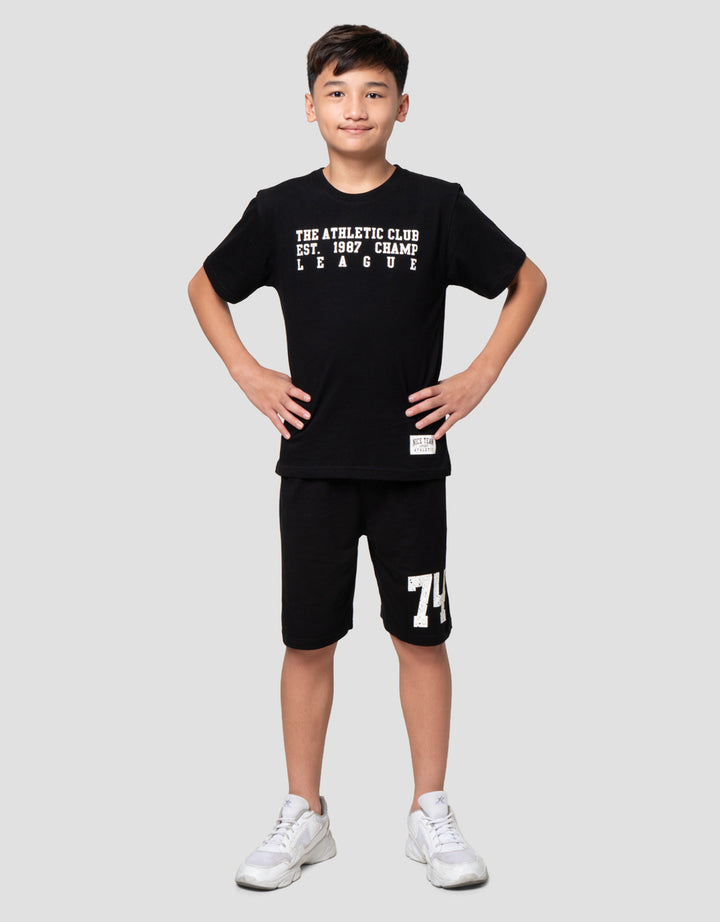 Nevada Print Big Number Pakaian Setelan Anak Laki-laki