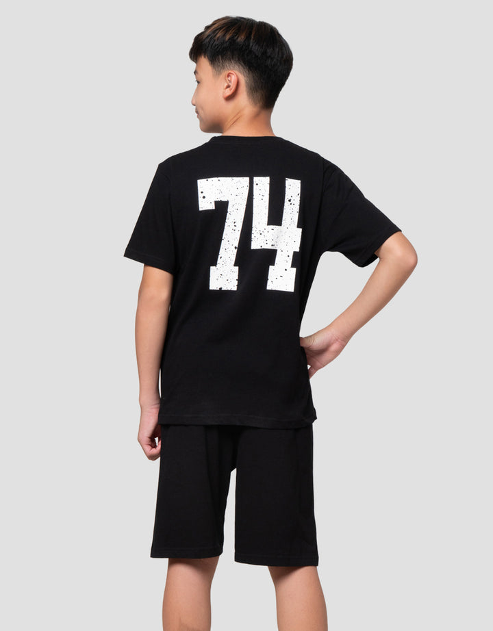 Nevada Print Big Number Pakaian Setelan Anak Laki-laki