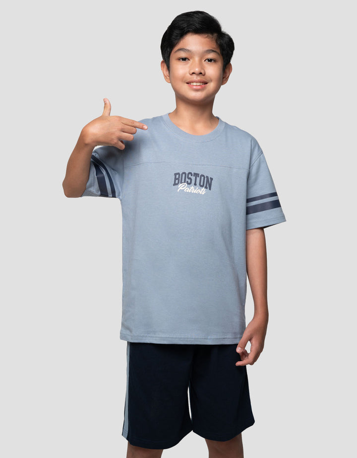 Nevada Print Boston Baju Setelan Anak Laki-laki