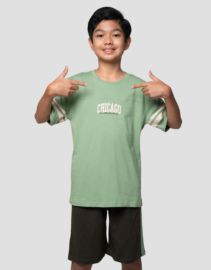 Nevada Print Chicago Baju Setelan Anak Laki-laki