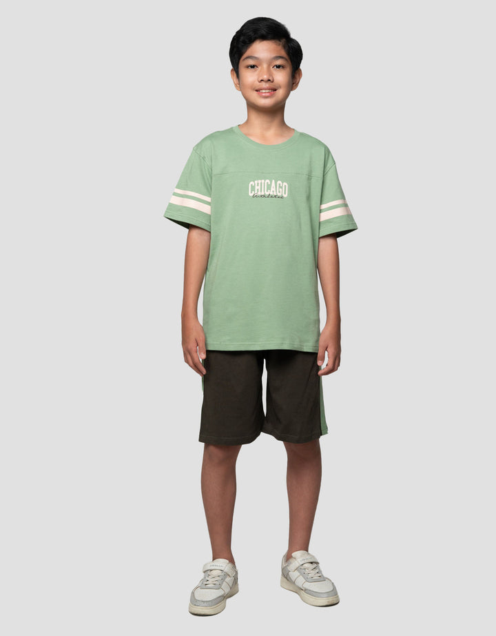 Nevada Print Chicago Baju Setelan Anak Laki-laki