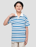 Nevada Collar Yarndyed Awning Stripe Kaos Anak Laki-laki
