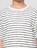 Nevada Knit Texture Pin Stripe Kaos Anak Laki-laki