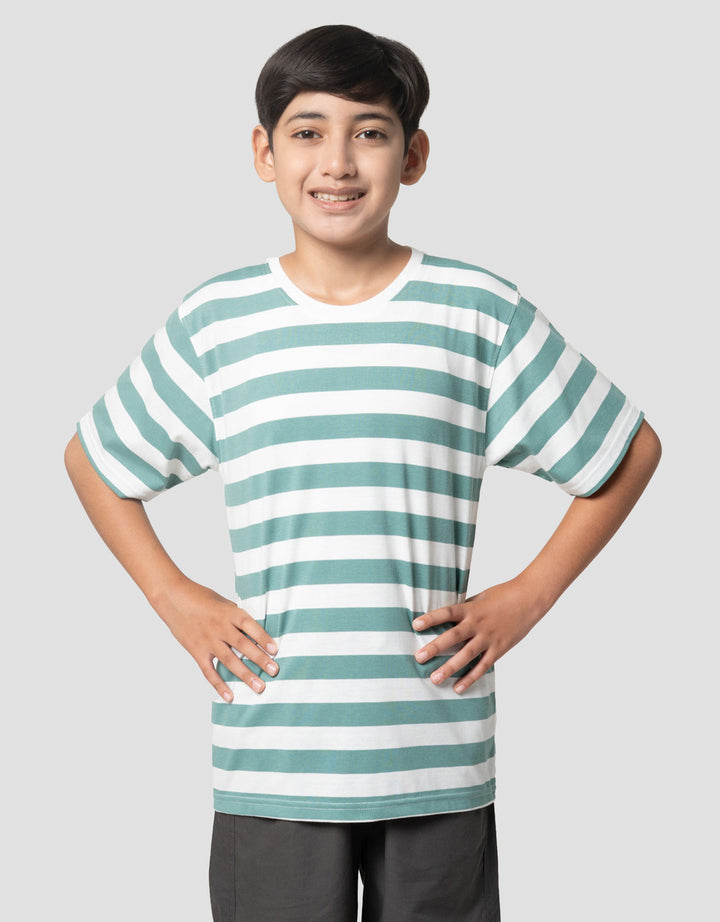 Nevada Yarndyed Awning Stripe Hd Kaos Anak Laki-laki
