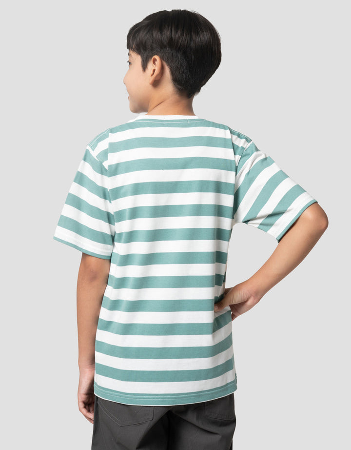 Nevada Yarndyed Awning Stripe Hd Kaos Anak Laki-laki