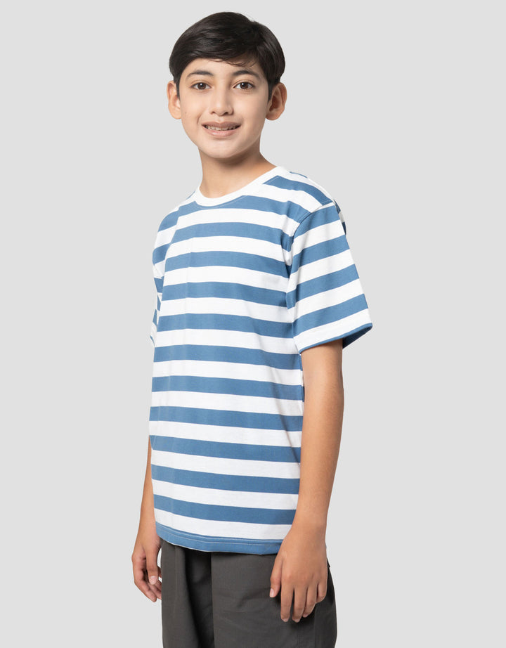 Nevada Yarndyed Awning Stripe Hd Kaos Anak Laki-laki