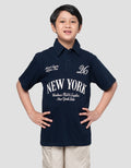 Nevada Collar Print New York Kaos Anak Laki-laki