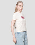 Nevada Checked Love Kaos Wanita