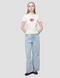Nevada Checked Love Kaos Wanita