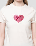 Nevada Checked Love Kaos Wanita