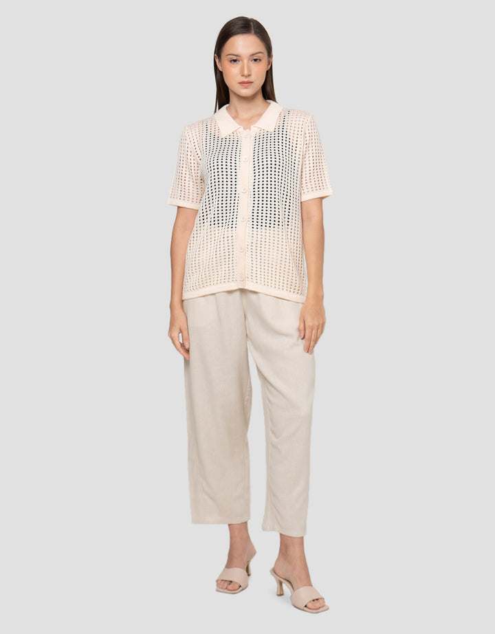 Connexion Work Buttoned Kaos Wanita