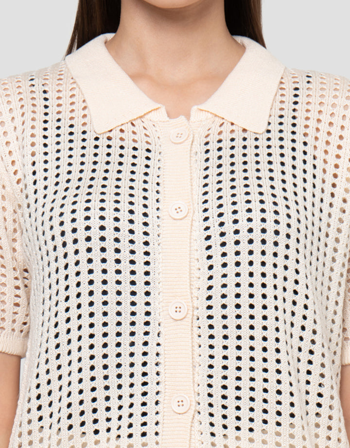 Connexion Work Buttoned Kaos Wanita