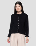 Connexion Rajut Ruffle Cardigan Wanita