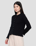 Connexion Rajut Ruffle Cardigan Wanita