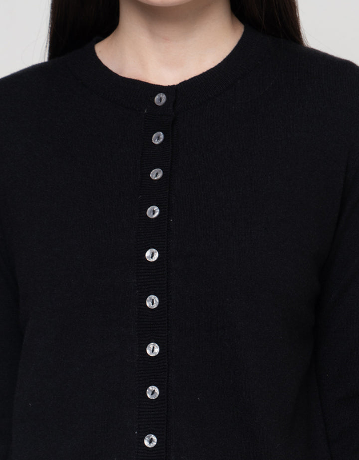 Connexion Rajut Ruffle Cardigan Wanita
