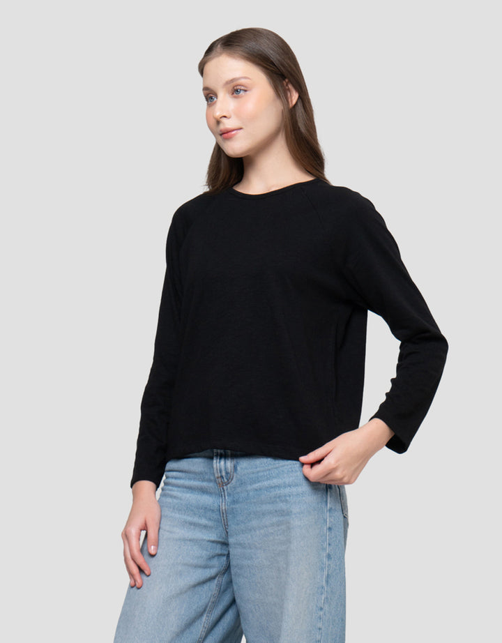 Connexion Raglan Slub Kaos Wanita